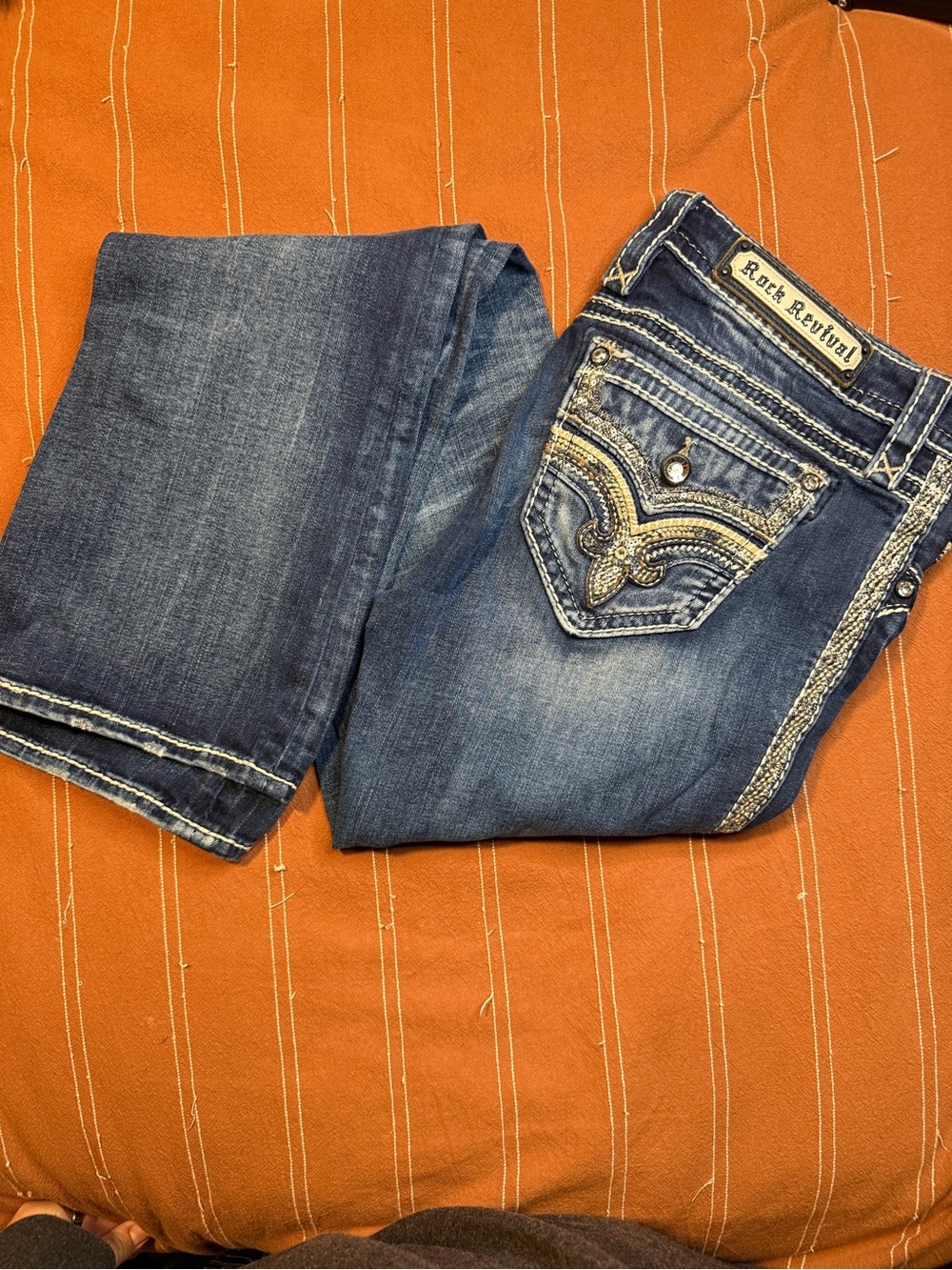 Rock Revival Blue Boot Cut Jeans
